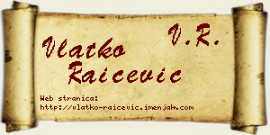 Vlatko Raičević vizit kartica